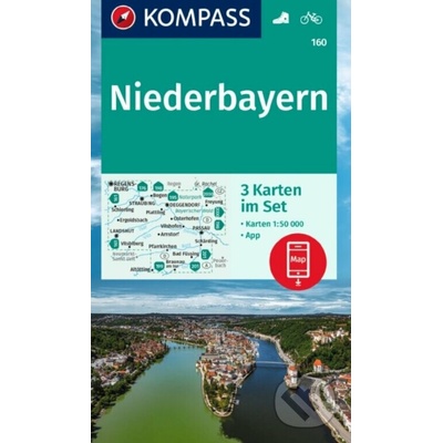 Kompass 160 Niederbayern/Dolní Bavorsko 1:50 000 turistická mapa – Hledejceny.cz