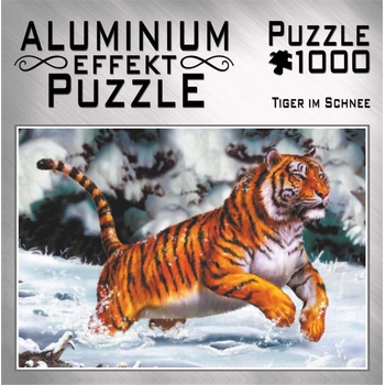 Image 1 of MIC - Puzzle Tiger in the snow - 1 000 piese