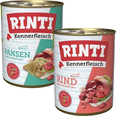 Rinti Kennerfleisch mix hovädzie: 2 druhy 12 x 800 g