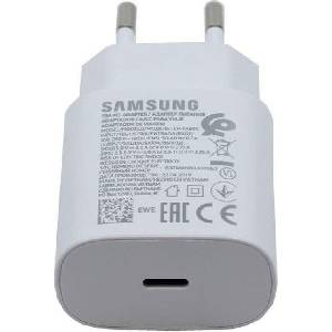 Samsung Оригинално Зарядно Samsung 25W 220v Super Fast Charger USB-C EP-TA800EWE, Бял (Bulk) (EP-TA800EWE)