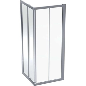 Geberit GEO - Душ кабина 80x80 см, сребристо/прозрачно стъкло 560.112. 00.2 (560.112.00.2)