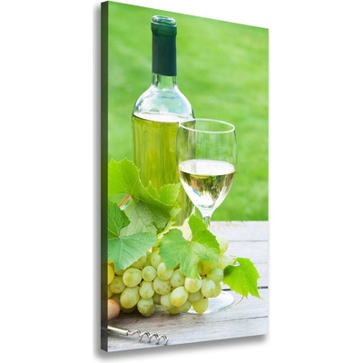 Vertikálny foto obraz na plátne Hrozno a víno 50x100 cm