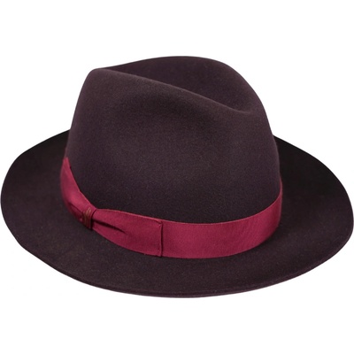 Luxusní fialový klobouk Borsalino Fedora