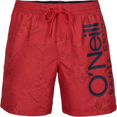 O'Neill pánské kraťasy CALI FLORAL SHORTS 2800045-33012 červené