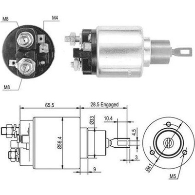 Elektromagnetický spínač, startér MAGNETI MARELLI 940113050461