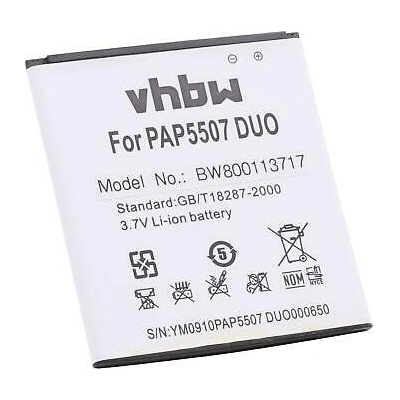 VHBW Батерия за Prestigio MultiPhone 5507 Duo, 2000 mAh (800113717)