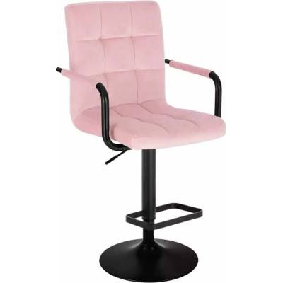 LuxuryForm Design Verona Black Velur na čiernom tanieri ružová