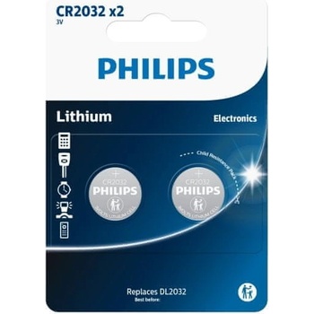 Philips CR2032 2ks CR2032P2/01B