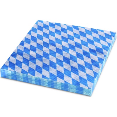 Sahm servítky 1 V KARO modrý 100006139 33x33cm 100ks