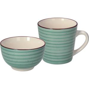 Tognana Комплект купа и чаша TOGNANA URBAN Urban Pastel Verde, 14 см + 400 мл (UR189046032A)