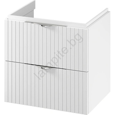 Cersanit S1015-007 - Стенен шкаф под умивалник за баня TIRSO 60x45 cm бял (CS0214)