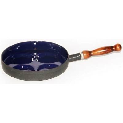 BELIS Smaltovaný lívanečník s dřeveným držadlem BSE 24 cm BSE