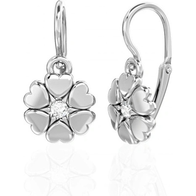Couple, Dětské náušnice Poppy, bílé zlato s brilianty, 585-66-3-0685.1B00.0.00.FVS.000.14