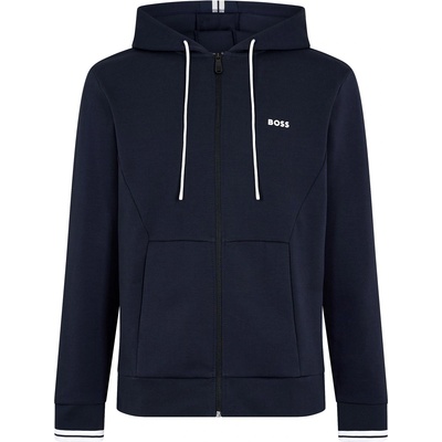 HUGO BOSS Суичър Boss Men's Zip Hoodie Advanced Stretch - Dark Blue