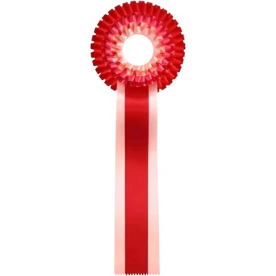 Kokarda třířadá červená
