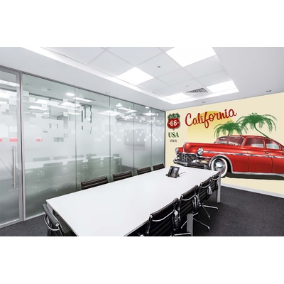 DIMEX ART Самозалепваща се флизелинова фототапета винтидж плакат на калифорния 375 x 250 см