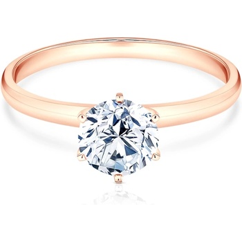 SAVICKI Годежен пръстен savicki: розово злато, диамант