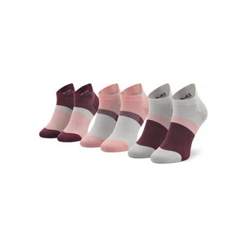 ASICS Комплект 3 чифта къси чорапи унисекс Color Block Ankle 3033B560 Розов (Color Block Ankle 3033B560)
