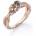 Silenti Jewelry Сребърен пръстен "Захлас" - 7 - 54.5мм (17.2мм диам. )