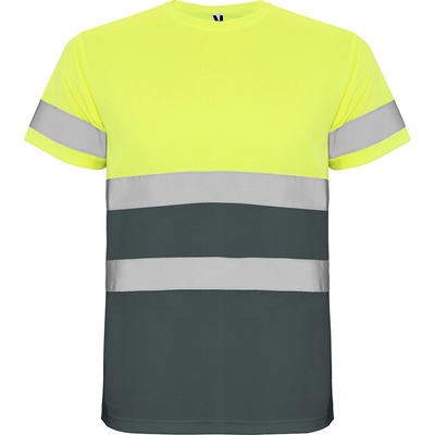 Roly Pánské reflexní tričko Delta svítivě žlutá 221 L – Sleviste.cz