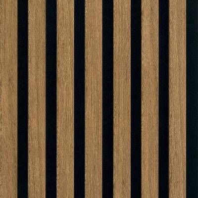 Decowall Akustický bronzový dub-čierny 2600 x 300 x 17 mm 2ks