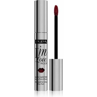 Pupa I’m Loveproof matná tekutá rtěnka 012 Burgundy Red 2,7 ml