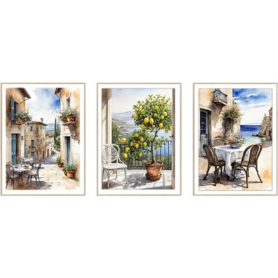 knor Картини в комплект от 3 бр. 30x40 cm Tuscany - knor (ZEST058DB3X30X40L15,18,011)