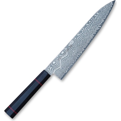 Kanetsune Seki Kitasho nôž Gyuto / Chef 21 cm Kanetsune Damascus Namishibuki series