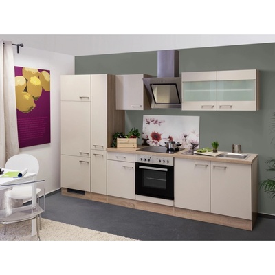 Flex Well Kuchyňa Orlando 300 cm/typ 1 chladnička/rúra/varná doska/digestor