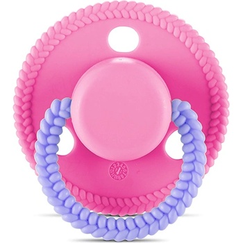 Baby Care Силиконова залъгалка с капаче Lorelli - Baby Care, Circle, 0 m+, Pink (10220750002)