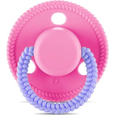 Baby Care Силиконова залъгалка с капаче Lorelli - Baby Care, Circle, 0 m+, Pink (10220750002)