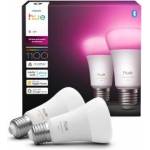 Philips White & Color Ambiance E27 LED light bulb, 1100lm, 16 million colors, dimmable LED light, bulbs controllable via app and voice, compatible with Amazon Alexa, pack of 2, new generation - 929003853502