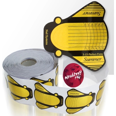 Summer Šablony na nechty zlaté 100 ks