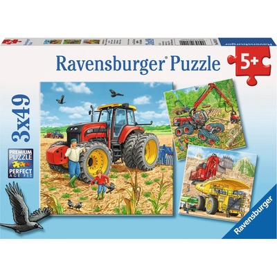 Ravensburger Velké stroje 3 x 49 dílků