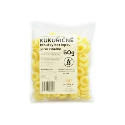 Natural Kukuričné krúžky jarnej cibuľky bez lepku 50 g