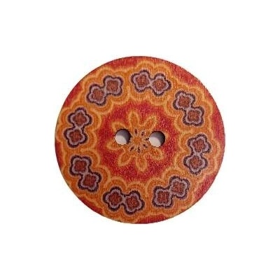 Knoflík dřevěný velký XIV
