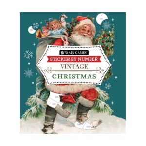 Brain Games - Sticker by Number: Vintage Christmas (ISBN: 9781639385416)