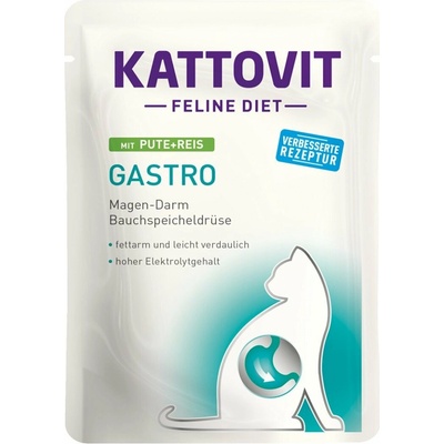 Kattovit Gastro Pouch krůtí s rýží 24 x 85 g