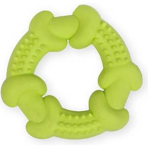 PET NOVA Tpr Гумен пръстен с изпъкналости - жълт 10, 5см