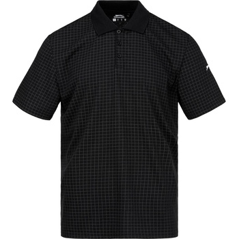 Image 1 of Slazenger Check Golf Polo Mens - Black