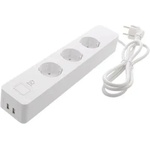 DELTACO Смарт разклонител DELTACO SH-P03USB2, WiFi 2.4GHz, 3xCEE 7/3, 2xUSB-A (SH-P03USB2)