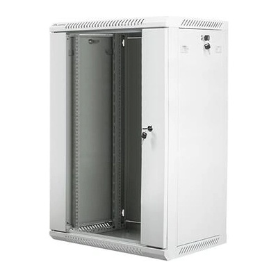 Lanberg rack cabinet 19 wall-mount 18U / 600x450 for self-assembly (flat pack), grey (WF01-6418-10S)