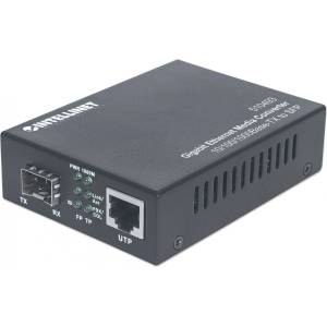 Intellinet 510493 мрежов медиен конвертор 1000 Мбит/с Черен (510493)