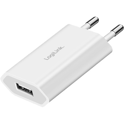 LogiLink Адаптер за USB-A гнездо Logilink, 5 W, 5 V/1 A, 1x USB-A, бял