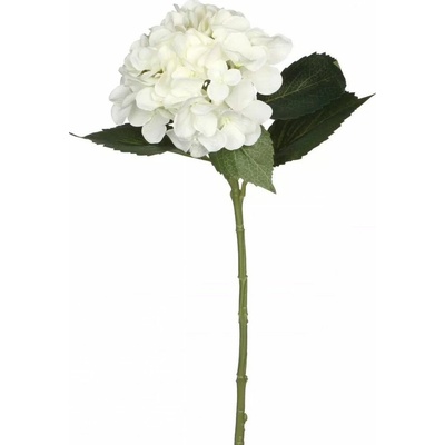 Umelá rastlina Hortenzia, 51 cm, farba kvetu: biela 1011208