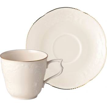 Rosenthal Чаша за кафе Sanssouci Elf Gold с чинийка 210 мл (20480 608648 14742 + 20480 608648 14741)
