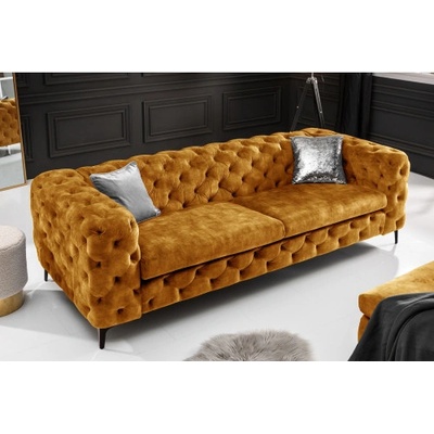 Komfort-nábytok 41298 235cm Modern Barock Zamat Žltá