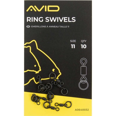 Avid Carp Obratlík s krúžkom Outline Ring Swivels veľ.11