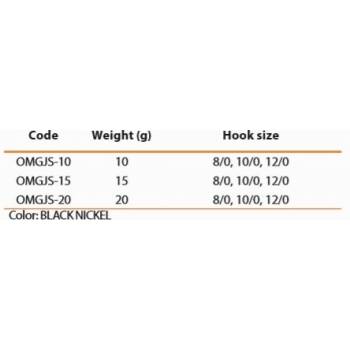 MIKADO Jaws Stinger Eye Jig BN vel.10 20g 3 ks