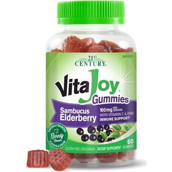 21st Century VitaJoy Sambucus Elderberry, 60 желирани таблетки, 21st Century (9221)